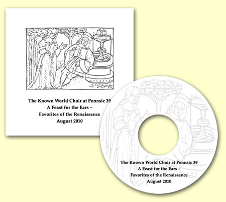 CD cover - SCA Known World Choir at Pennsic 39