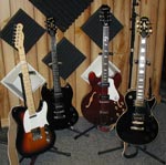 image of the electric guitars